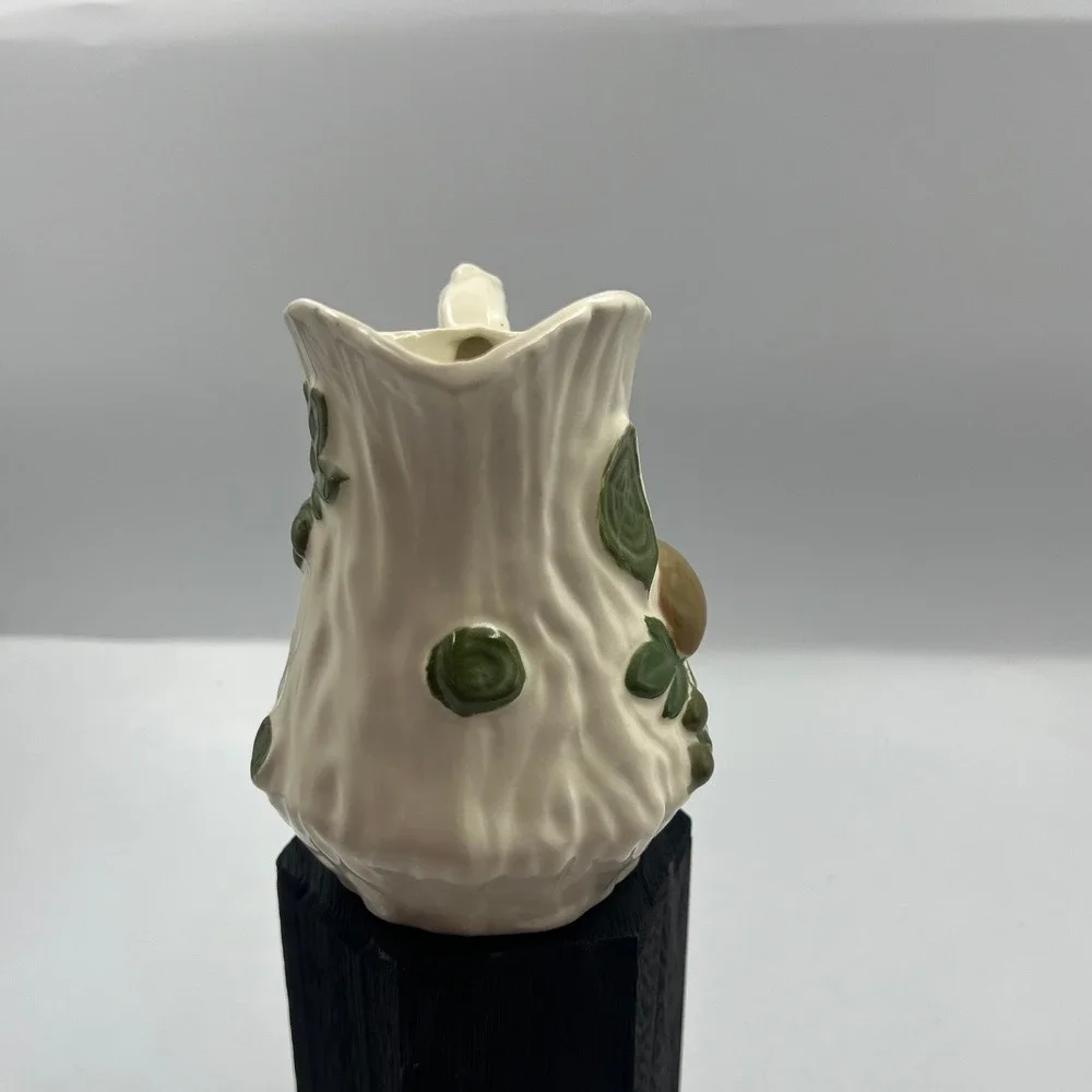 Vtg Ceramic Mushroom Toadstool CottageCore Mini Pitcher Creamer MCM Hand Painted